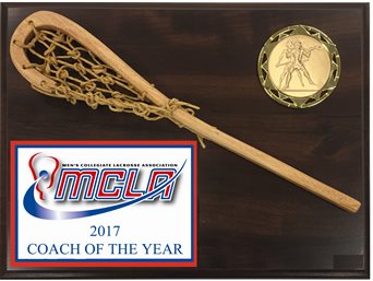 WSP912C - Full Color Logo Wood Stick Lacrosse Plaque